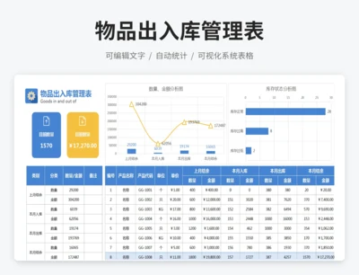 物品出入库管理表