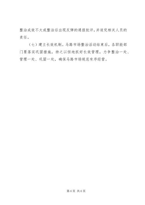 马路市场专项整治方案.docx