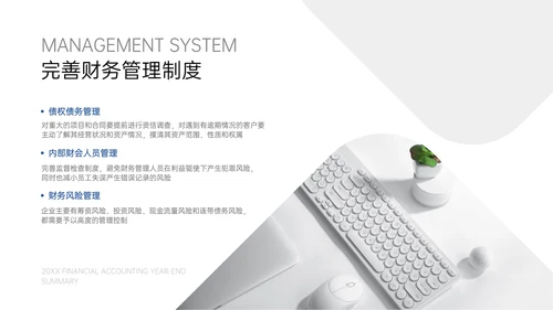 简约商务风财务会计年终总结