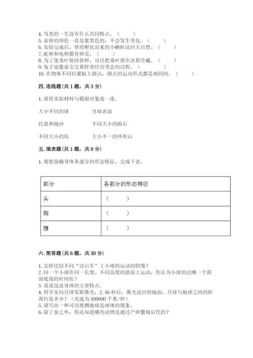 教科版科学三年级下册 期末测试卷附参考答案（培优b卷）.docx