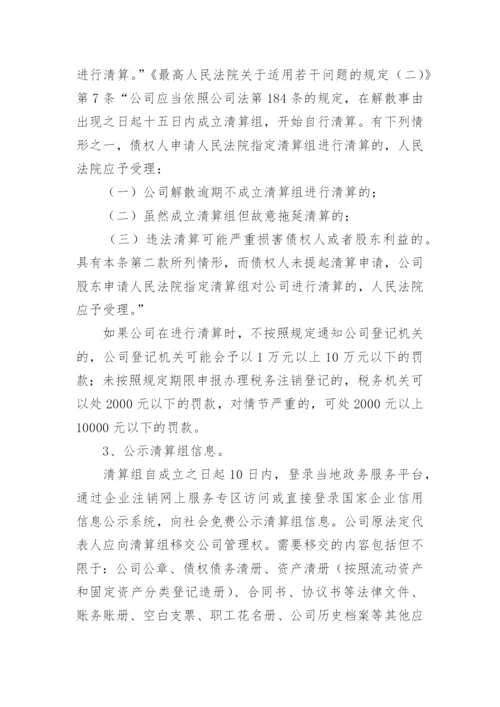 公司清算方案.docx
