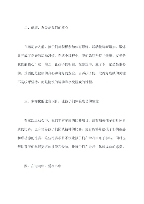 十一幼儿园运动会总结