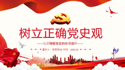 党支部坚持正确的党史观党课PPT课件