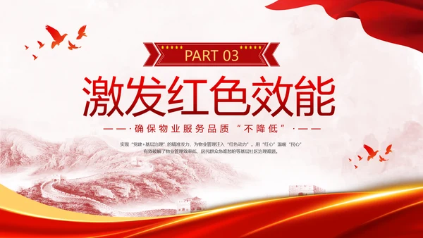 党建引领红色物业党课PPT课件