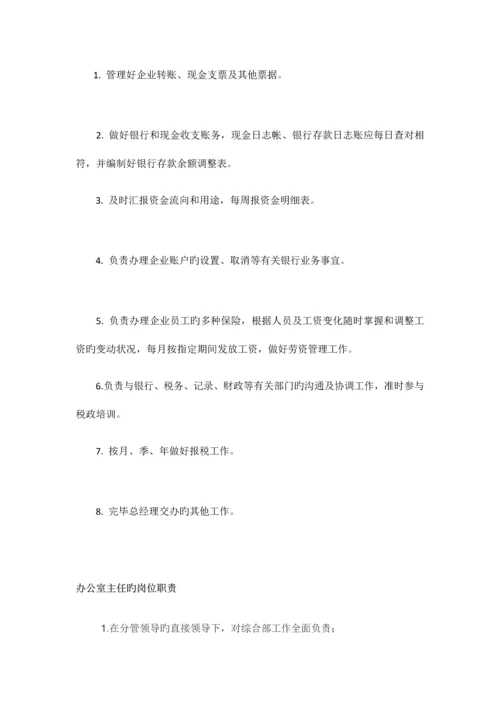 岗位职责说明书范文.docx