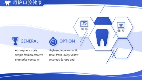 蓝色简约医疗牙科工作汇报计划PPT