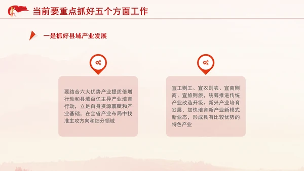 党支部党课推动县域经济高质量发展PPT课件