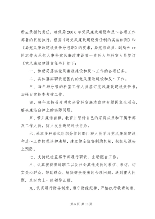 建设系统党组书记与党组成员党风廉政建设责任书.docx