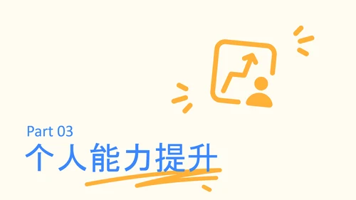 蓝色简约年中述职PPT模板