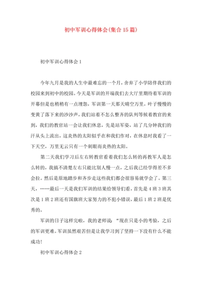 初中军训心得体会(集合15篇) (3).docx