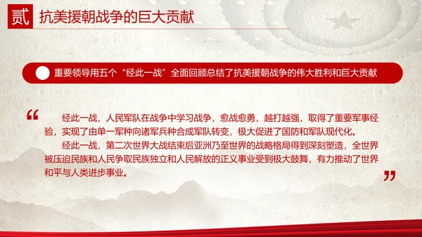 中国人民站起来抗美援朝党史PPT党课