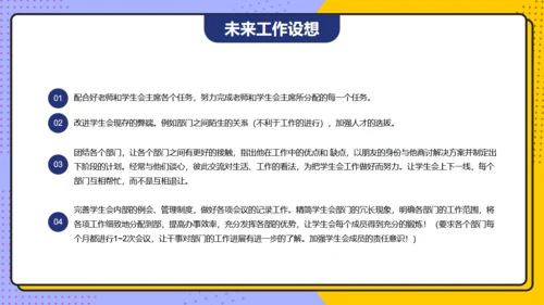 学生会主席班干部竞选通用PPT模板
