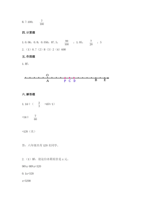 长沙市小升初数学测试卷带答案.docx