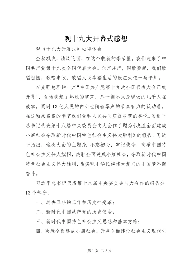 观十九大开幕式感想 (3).docx