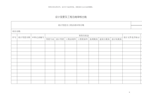 项目精细化管理手册表格下篇模板.docx