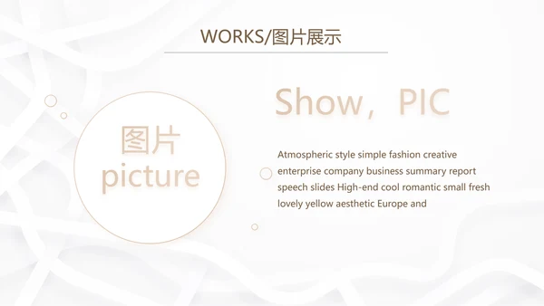 简约室内装饰设计方案工作总结PPT