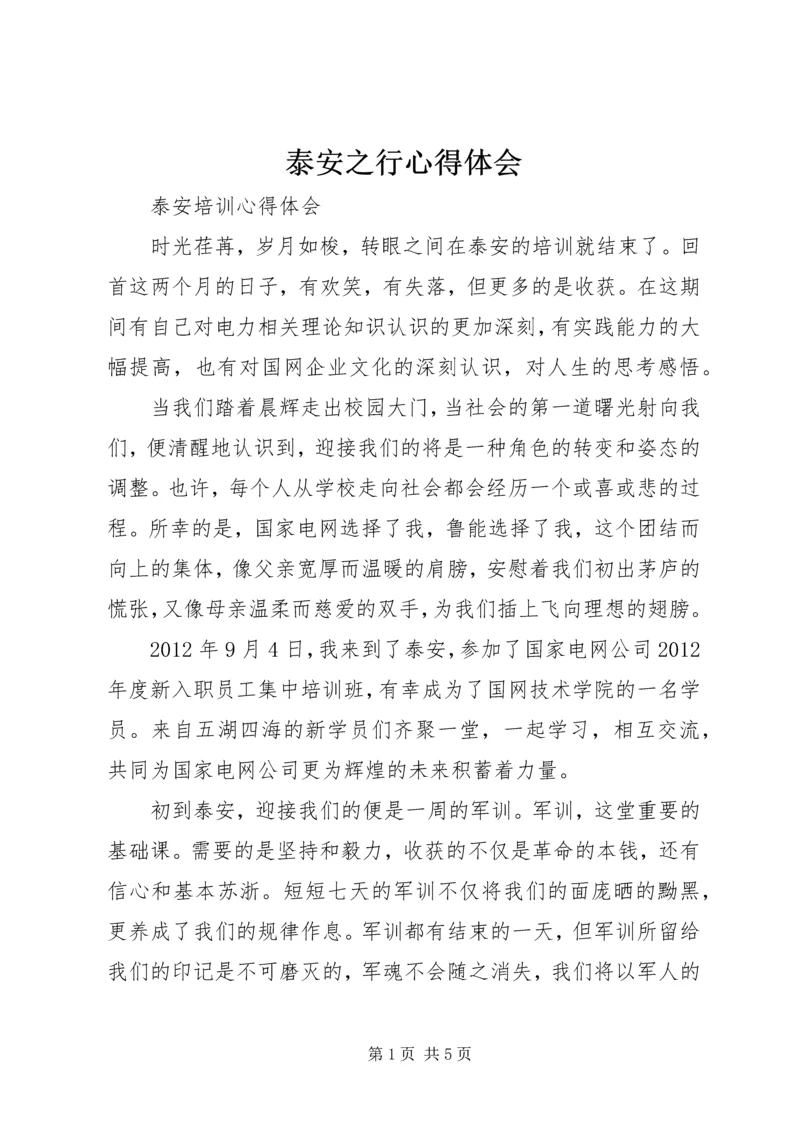 泰安之行心得体会.docx