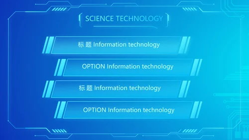 蓝色大气公安信息化建设规划动态PPT
