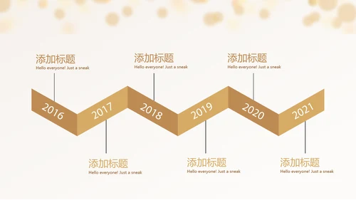 金色时尚会年终工作总结汇报商务通用PPT动态模板