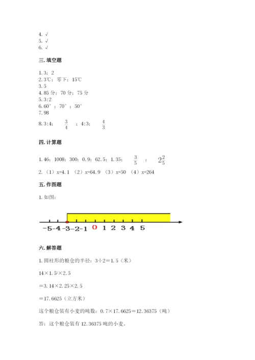 广州市小升初数学测试卷及参考答案一套.docx