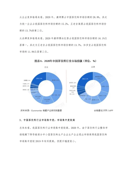 中国茶饮料行业竞争格局及市场份额分析-康师傅市场份额稳居行业首位.docx