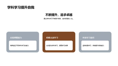 探索学科 定向未来