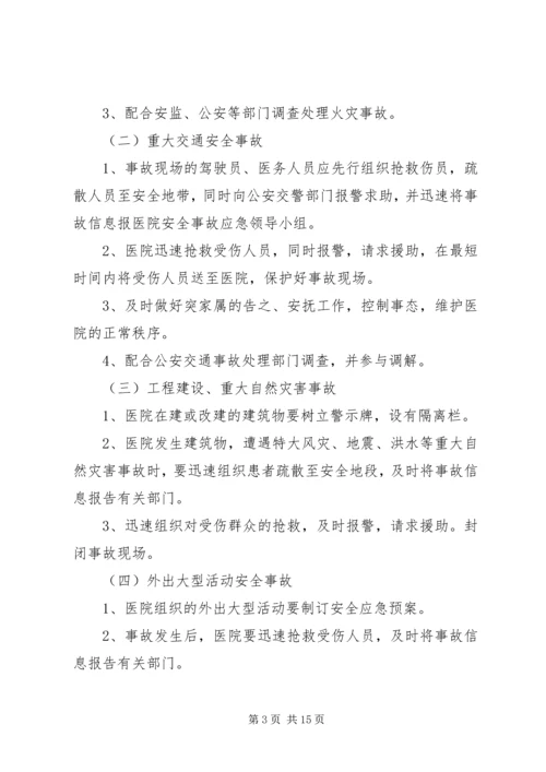 医院安全生产事故应急预案.docx