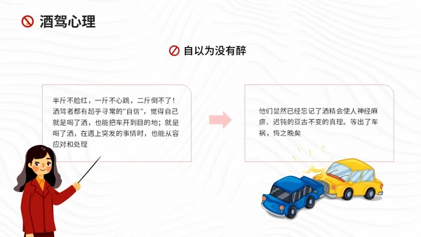 红色简约风珍爱生命远离酒驾拒绝酒驾宣传教育培训ppt