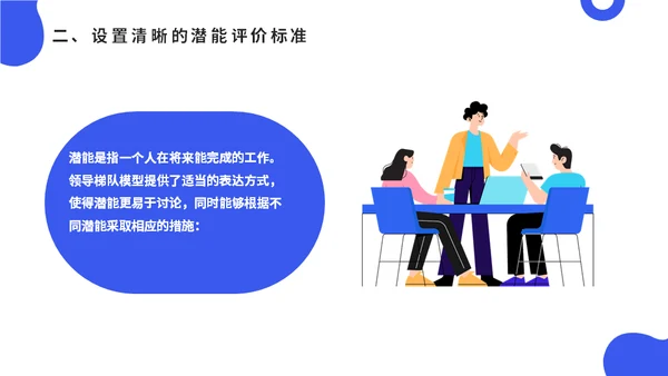 公司会议领导梯队建设培训蓝色通用PPT模板