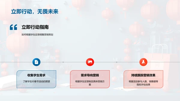 春节学生营销策略PPT模板