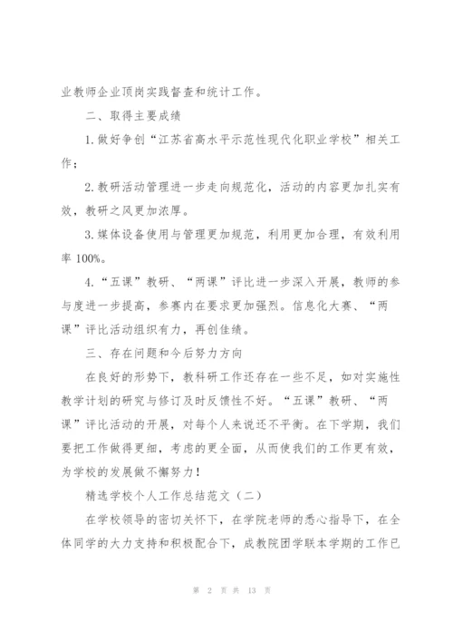 学校个人工作总结范文.docx