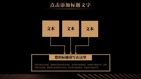 奢华风大气商务工作总结通用PPT模板
