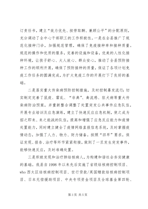 如何加强疾病预防控制的工作心得.docx