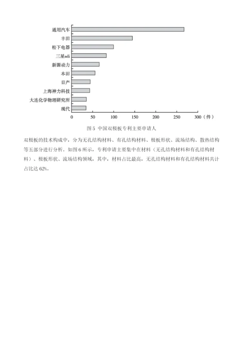 中国燃料电池汽车重点技术专利分析.docx