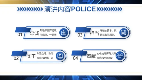 科技强警公安警察工作总结动态PPT