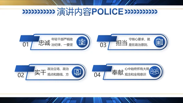 科技强警公安警察工作总结动态PPT