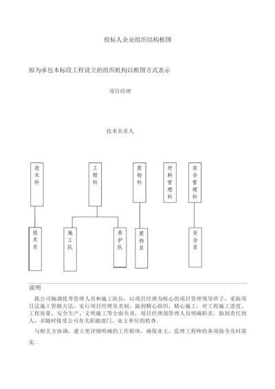 投标人企业组织结构框图.docx