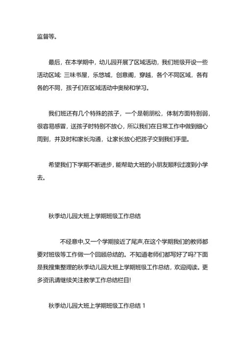 大班上学期班级工作总结.docx