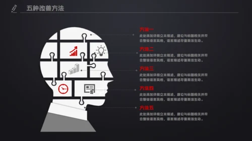 黑色质感工作总结计划汇报演示通用PPT模板