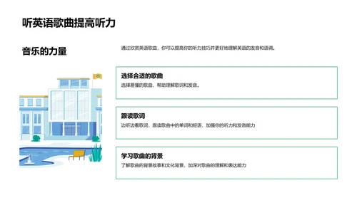 英语听说提升法则PPT模板