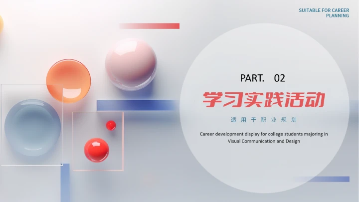 视觉传达与设计专业大学生求职综合能力展示职业生涯规划PPT