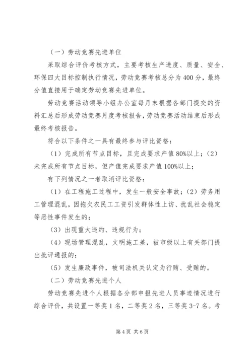 项目部劳动竞赛活动方案 (2).docx