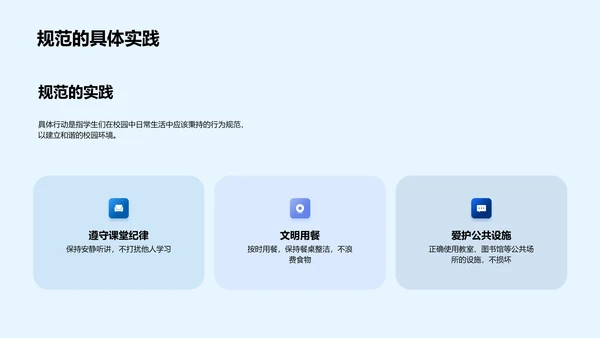 班会报告：行为养成