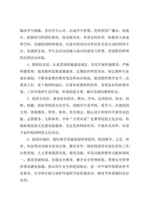 文明校园标准和考核指标.docx