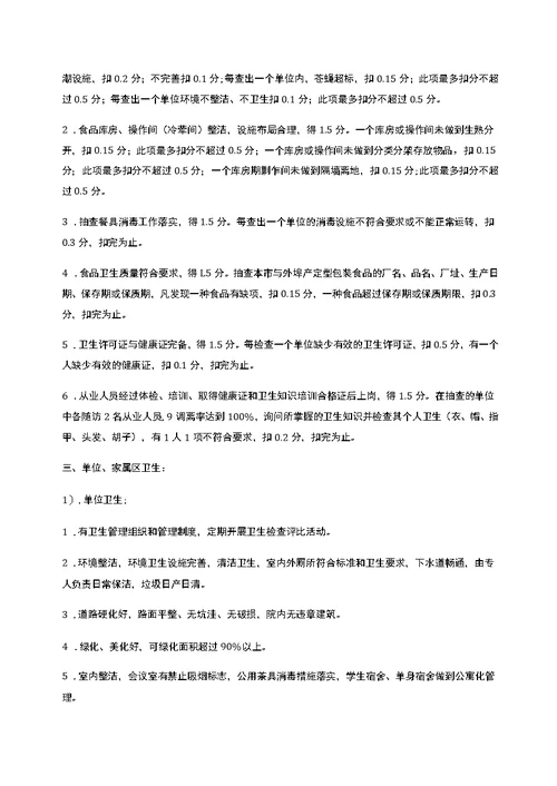 渌湘实校学校爱卫创卫检查评比制度