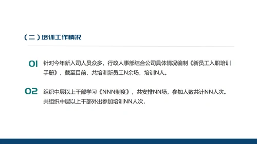 绿色几何风行政职场年度述职报告PPT模板