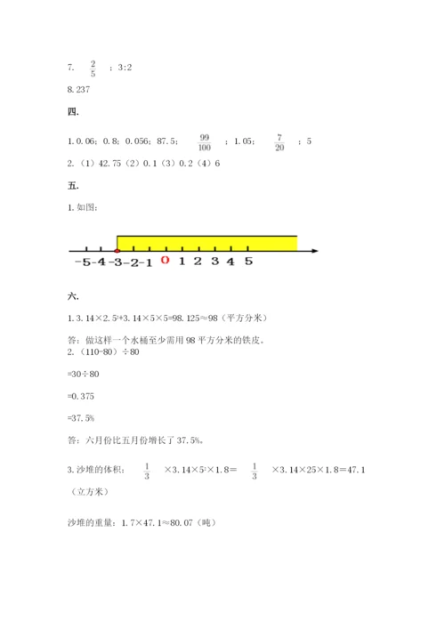 西师大版数学小升初模拟试卷必考题.docx