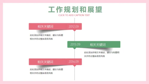 小清新花朵韩范职场女工作总结通用PPT模版