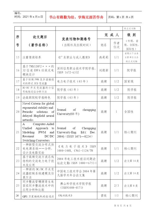 (一)教研教改成果(期刊论文类)统计表.docx