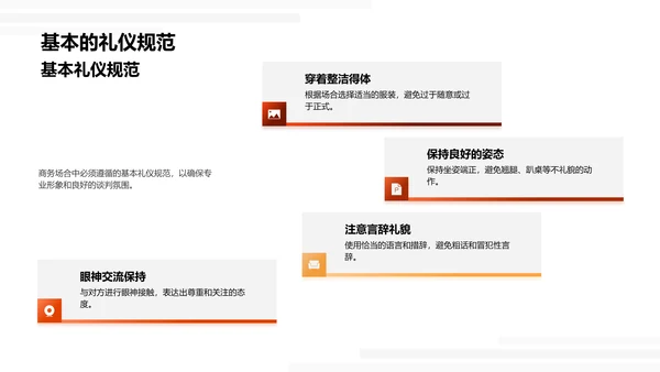 谈判礼仪讲座PPT模板